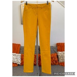 Theory Dantey Mandatory Pants in Saffron Yellow $245 MSRP.